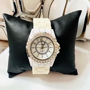 White Nouveau Diamond Watch